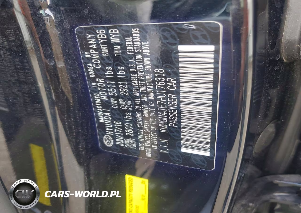 2017 Genesis G80 3.8 VIN:KMHGN4JE7HU176318 - 12