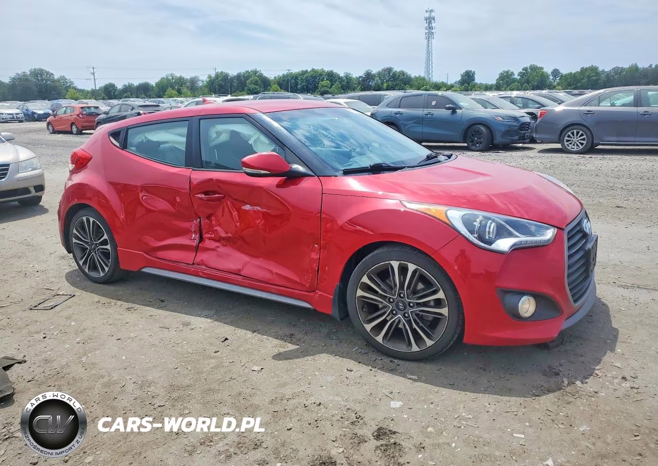 2016 Hyundai Veloster Turbo VIN:KMHTC6AE8GU260047 - 4