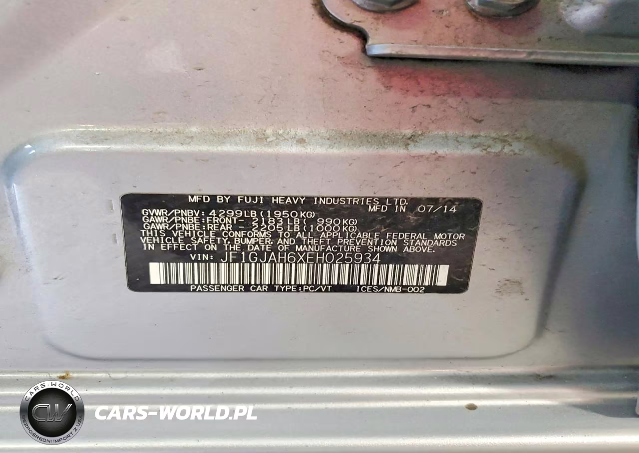 2014 Subaru Impreza Limited VIN:JF1GJAH6XEH025934 - 12