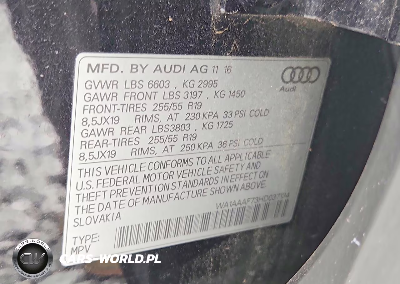 2017 Audi Q7 Premium VIN:WA1AAAF73HD037134 - 13