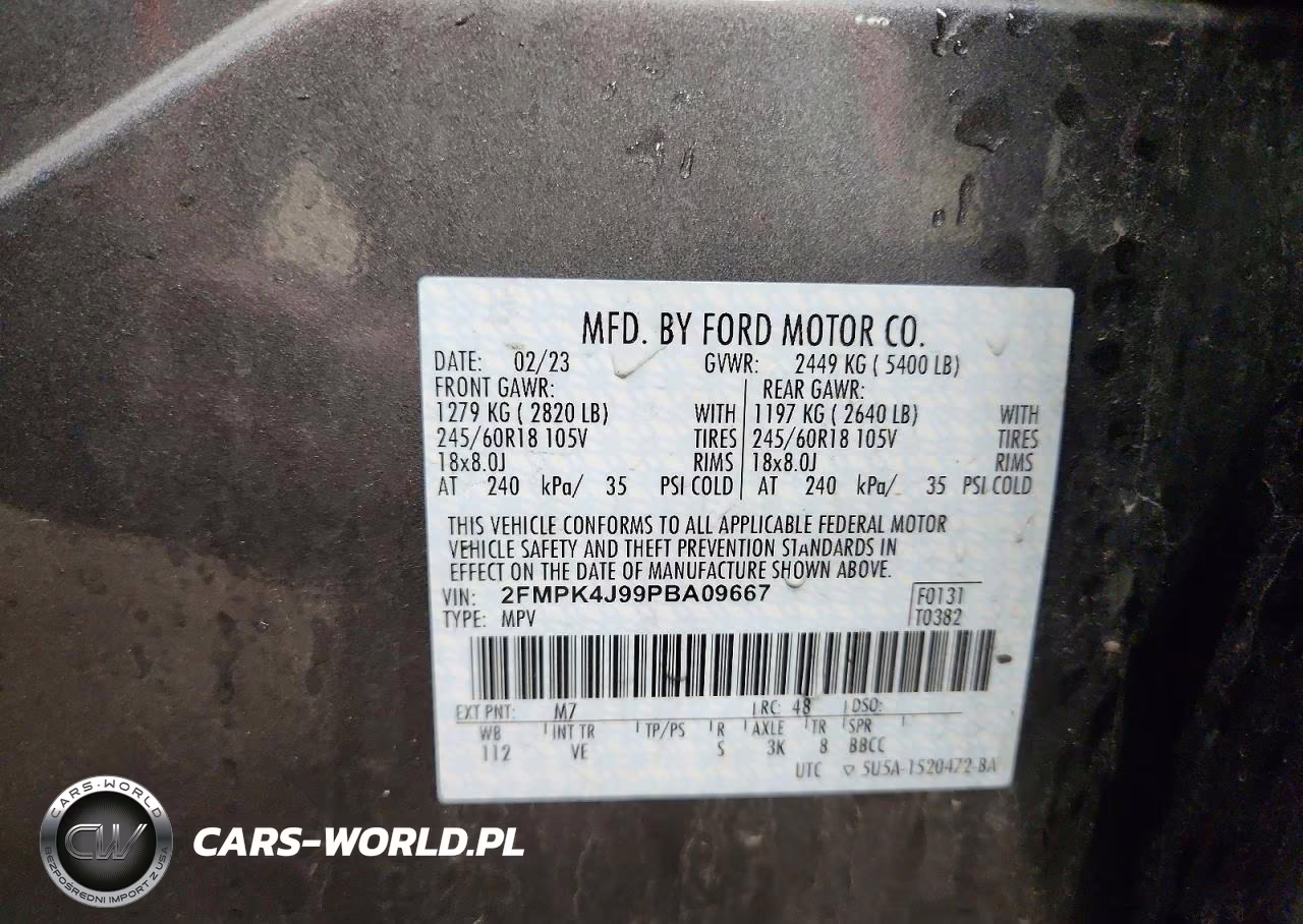 2023 Ford Edge Sel VIN:2FMPK4J99PBA09667 - 13