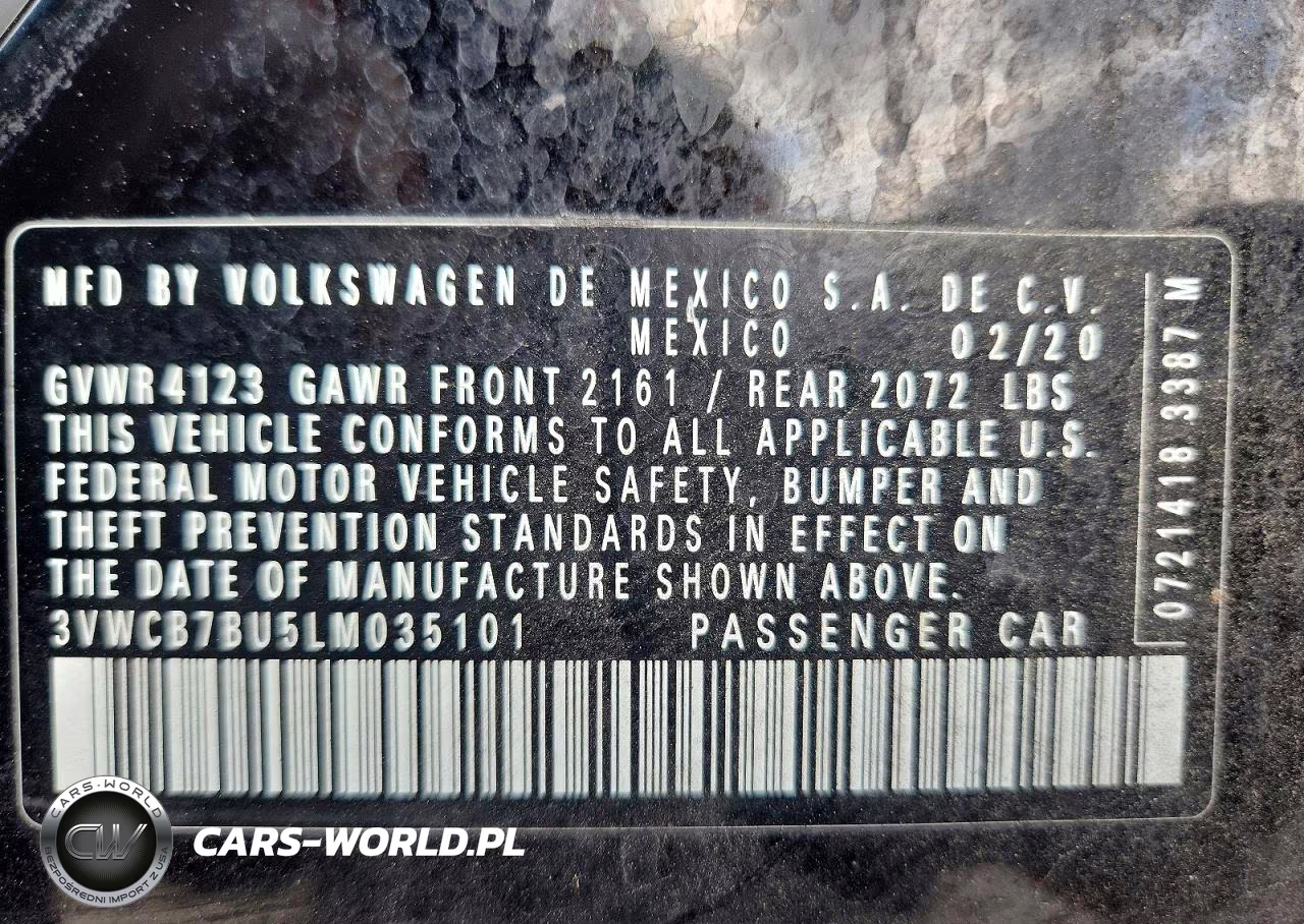2020 Volkswagen Jetta S VIN:3VWCB7BU5LM035101 - 13