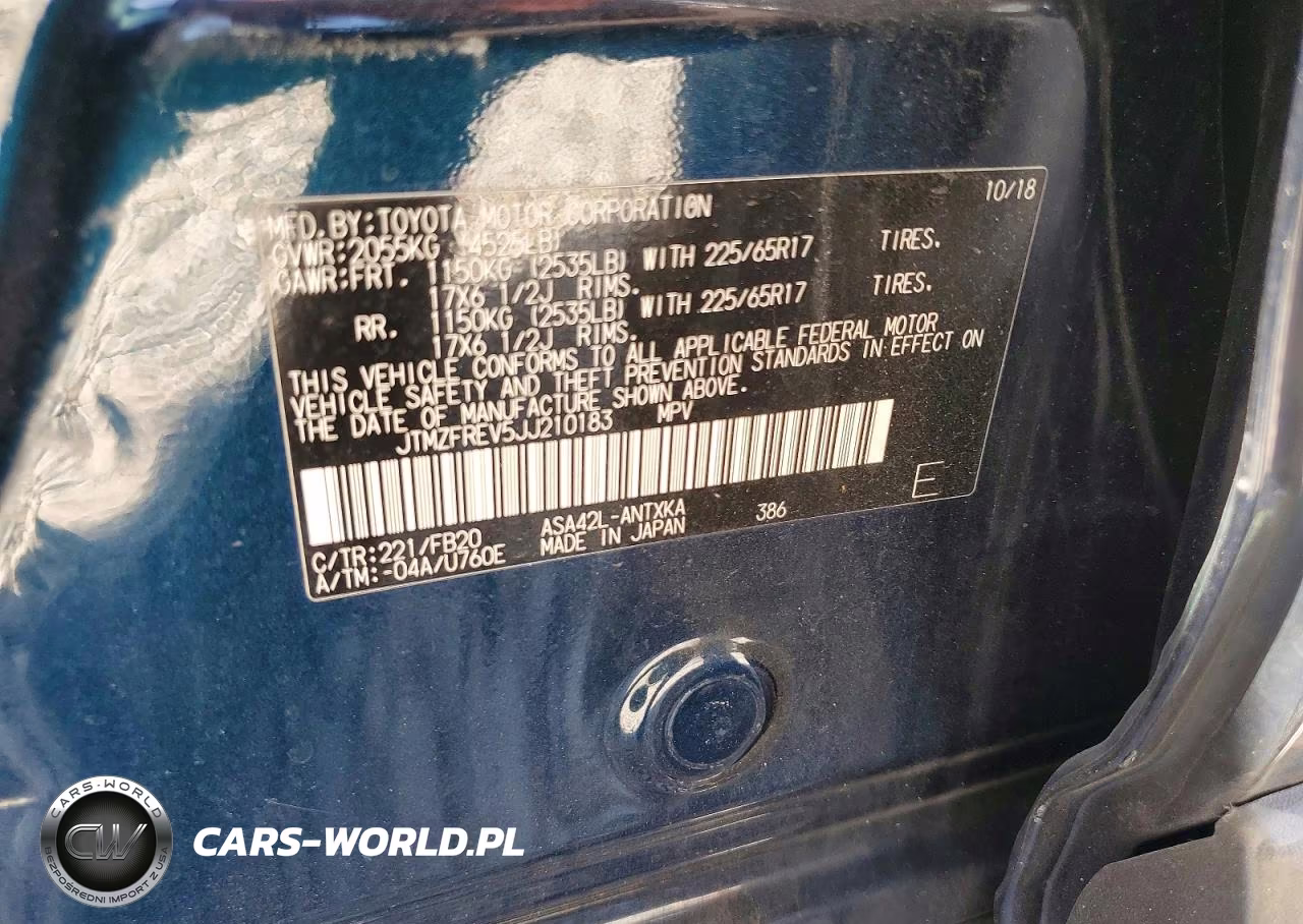 2018 Toyota Rav4 Le VIN:JTMZFREV5JJ210183 - 12