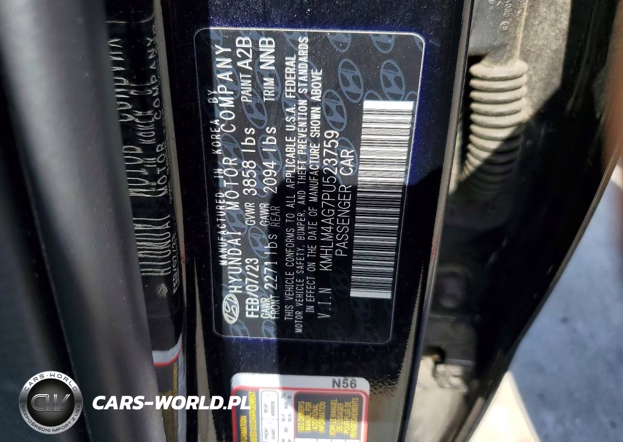 2023 Hyundai Elantra Sel VIN:KMHLM4AG7PU523759 - 12
