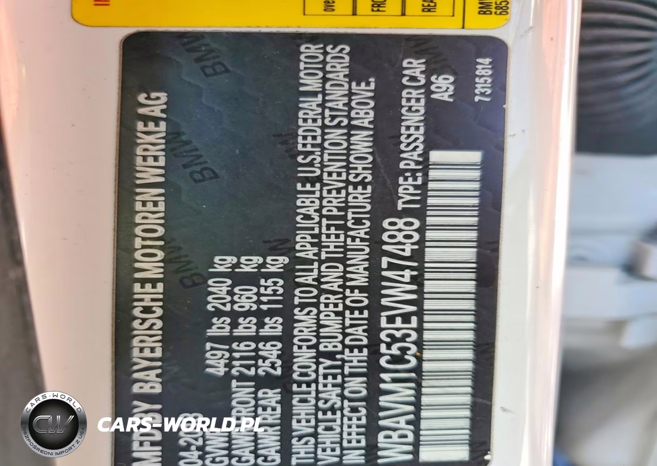 2014 BMW X1 Sdrive28I VIN:WBAVM1C53EVW47488 - 12