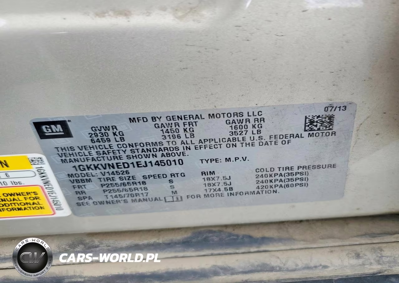 2014 GMC Acadia Sle VIN:1GKKVNED1EJ145010 - 13