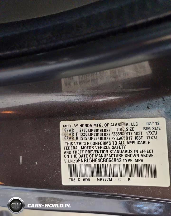 2012 Honda Odyssey Exl VIN:5FNRL5H64CB064942 - 13