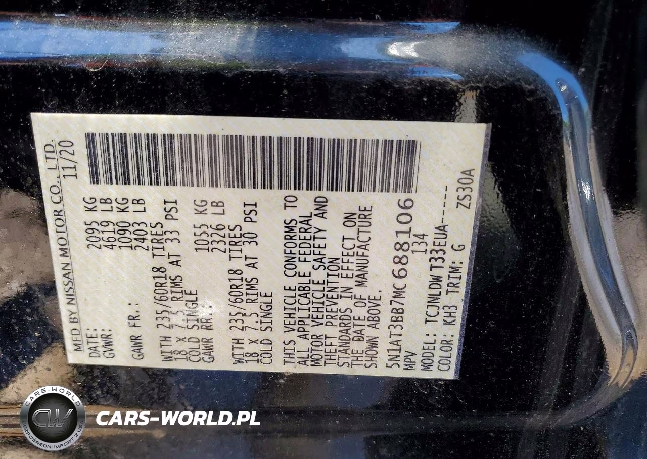 2021 Nissan Rogue Sv VIN:5N1AT3BB7MC688106 - 14