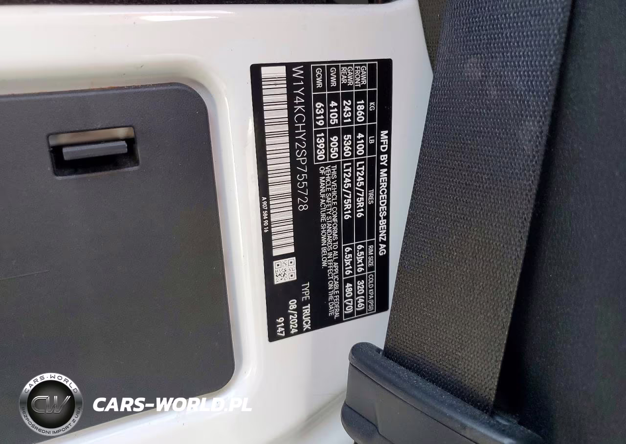 2025 Mercedes Benz Sprinter 2500 VIN:W1Y4KCHY2SP755728 - 12