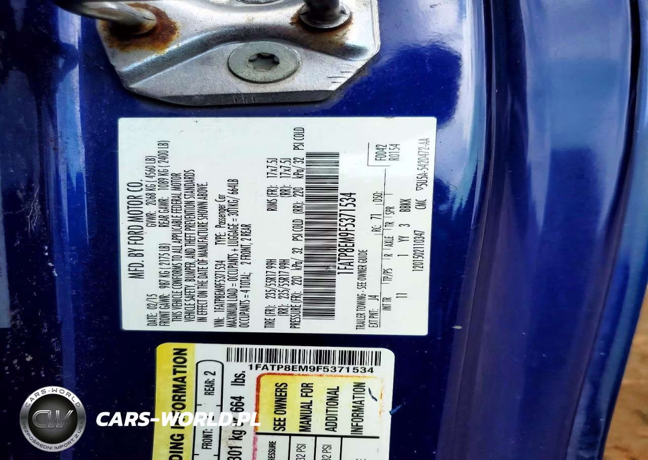 2015 Ford Mustang VIN:1FATP8EM9F5371534 - 12