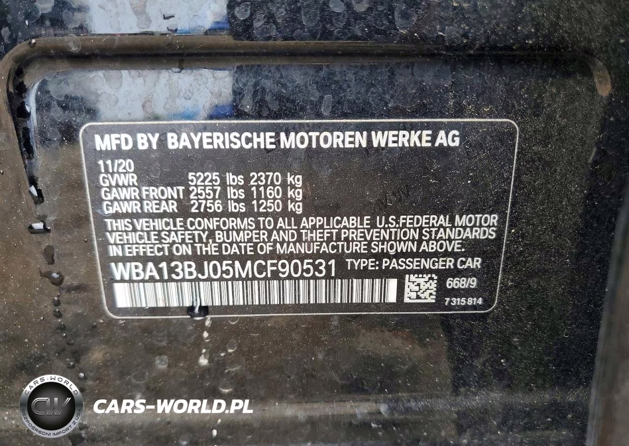 2021 BMW 530 Xi VIN:WBA13BJ05MCF90531 - 13