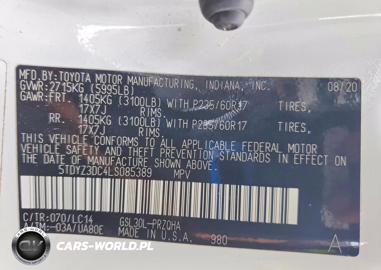 2020 Toyota Sienna Xle 8-Passenger VIN:5TDYZ3DC4LS085389 - 13
