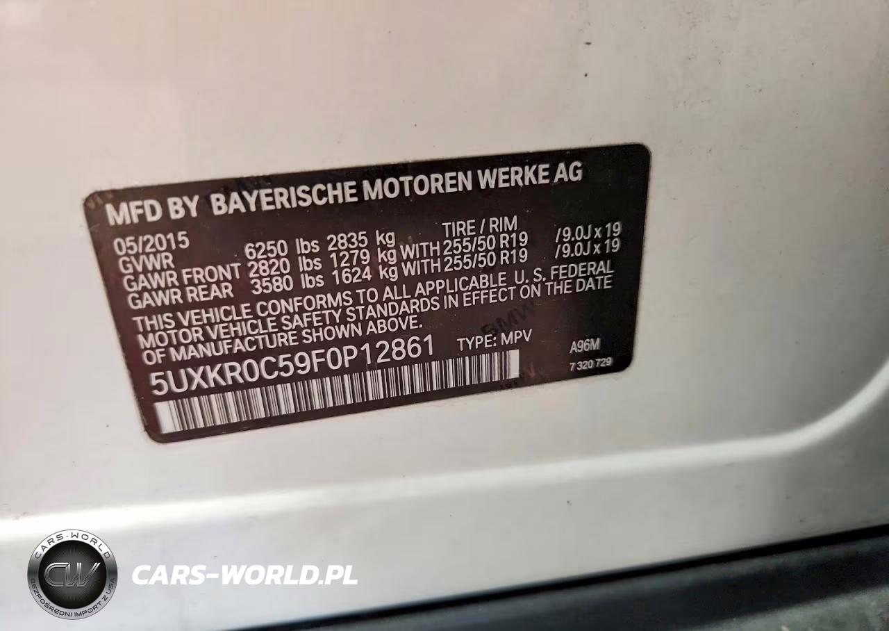 2015 BMW X5 xDrive35I VIN:5UXKR0C59F0P12861 - 13