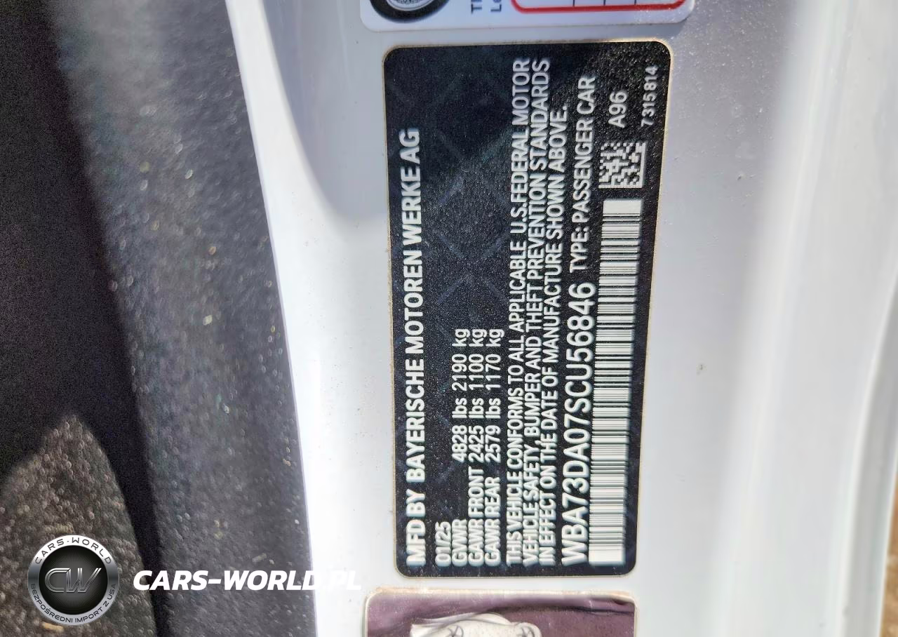2025 BMW M440I VIN:WBA73DA07SCU56846 - 12