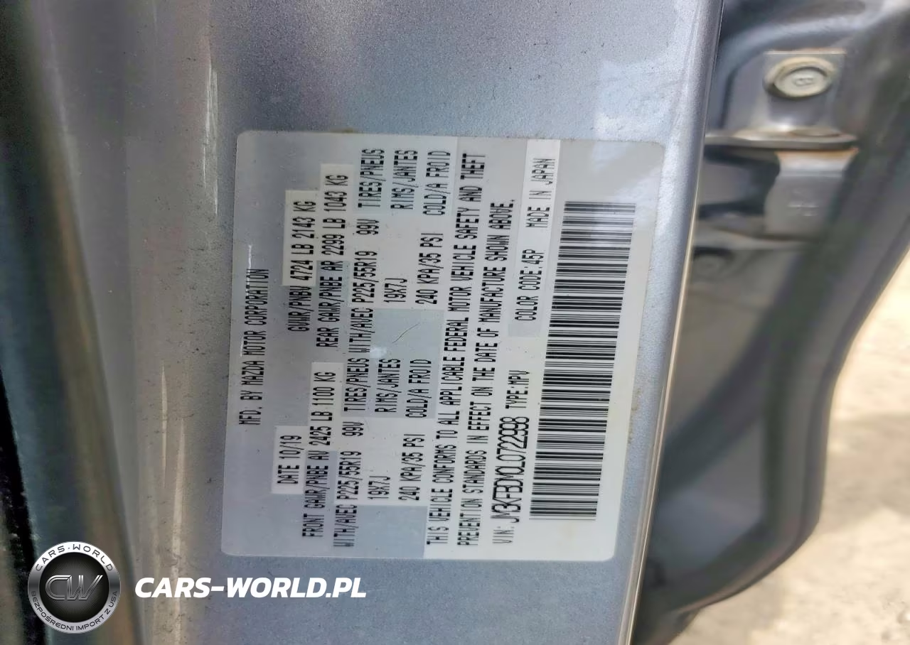 2020 Mazda Cx-5 Grand Touring VIN:JM3KFBDM0L0722998 - 12