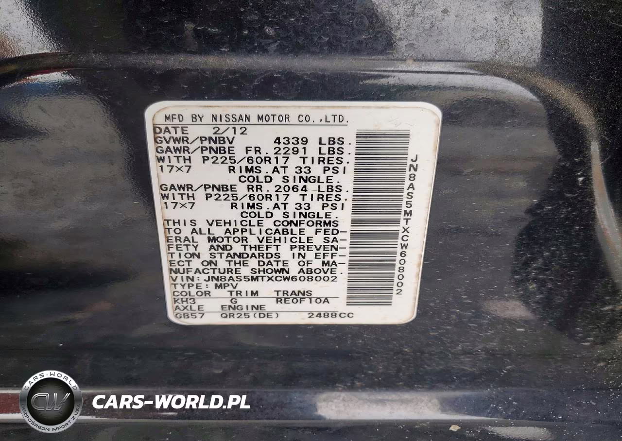 2012 Nissan Rogue S VIN:JN8AS5MTXCW608002 - 14