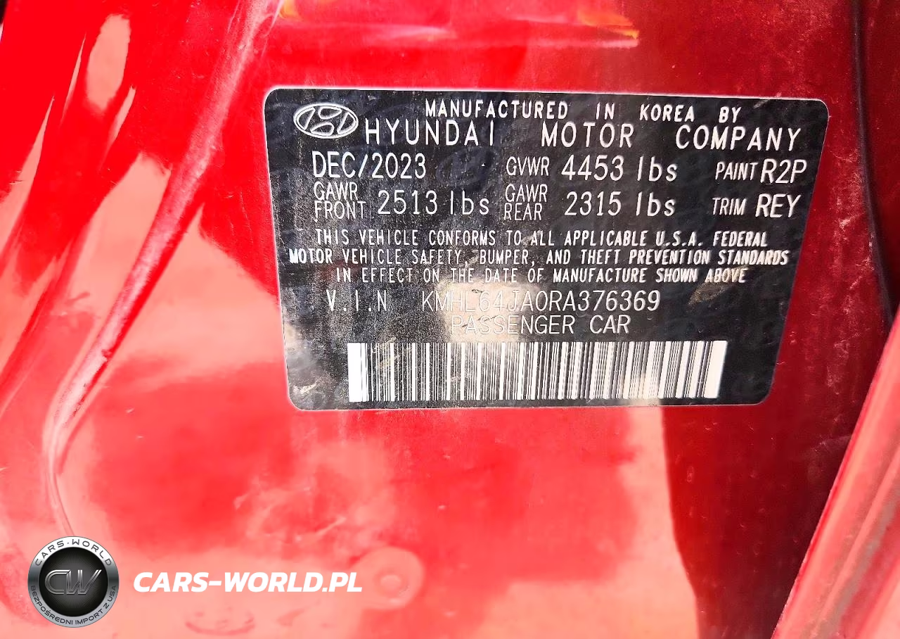 2024 Hyundai Sonata Sel VIN:KMHL64JA0RA376369 - 12