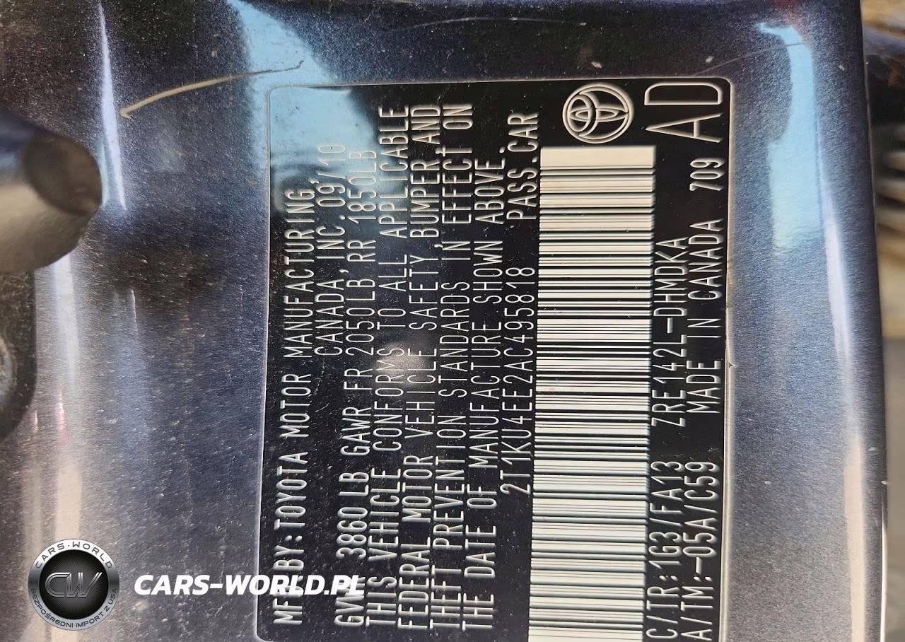 2010 Toyota Matrix Base VIN:2T1KU4EE2AC495818 - 12