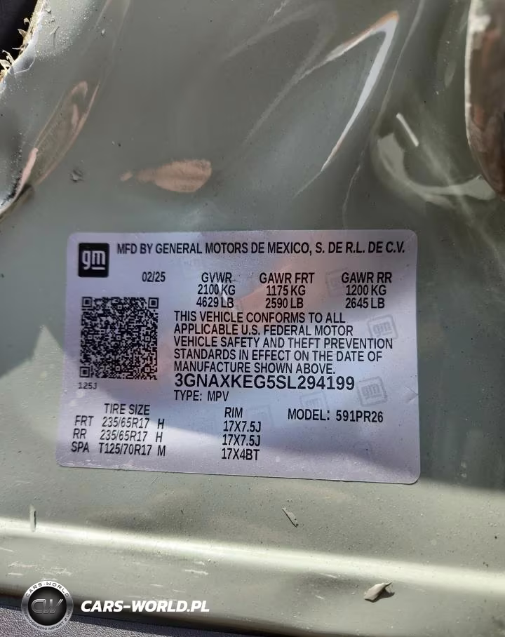 2025 Chevrolet Equinox Activ VIN:3GNAXKEG5SL294199 - 14