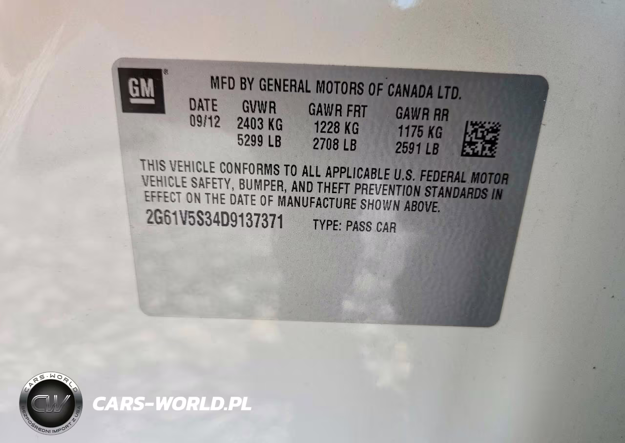2013 Cadillac Xts Platinum VIN:2G61V5S34D9137371 - 12
