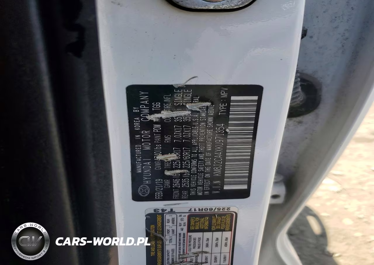 2019 Hyundai Tucson Se VIN:KM8J2CA4XKU971354 - 13