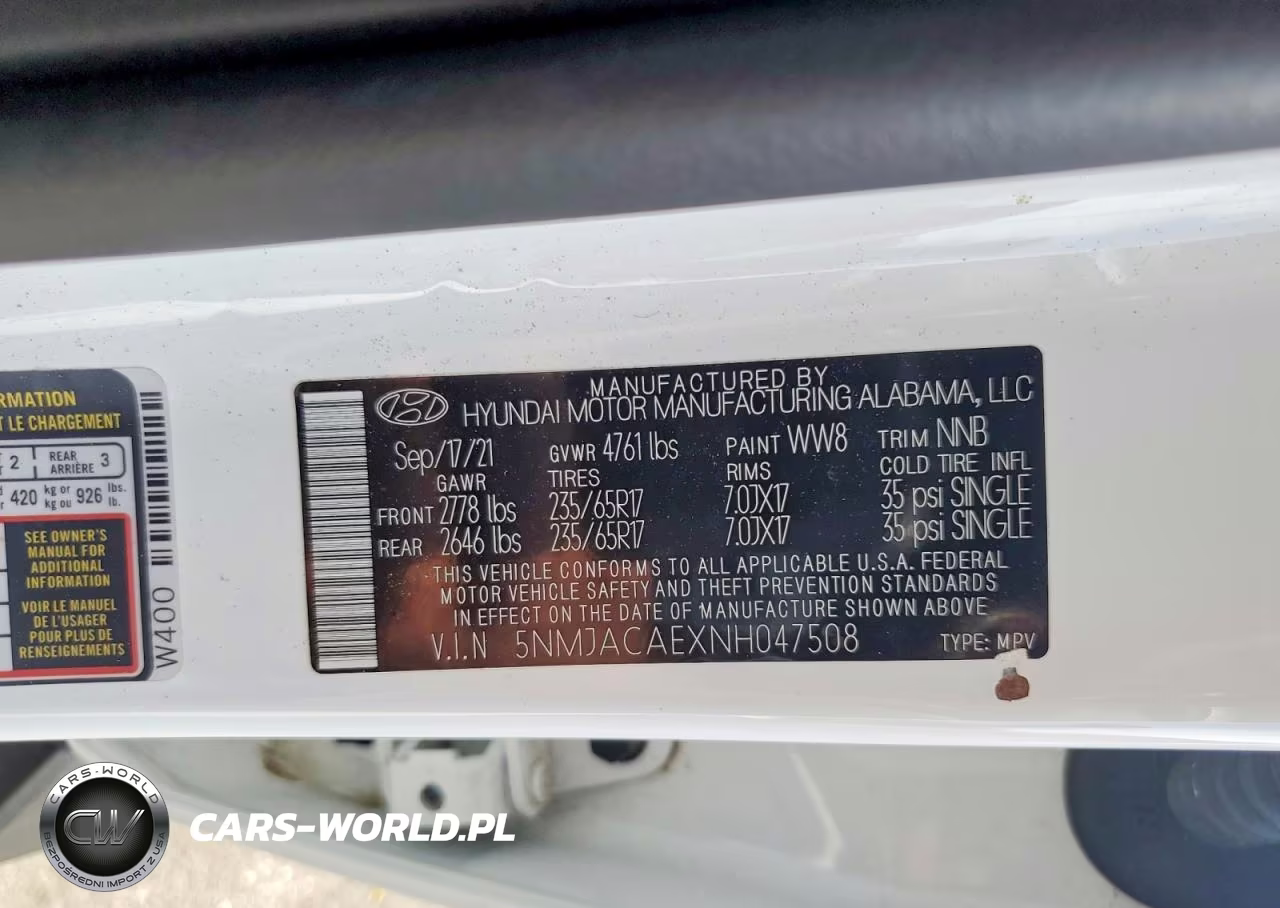 2022 Hyundai Tucson Se VIN:5NMJACAEXNH047508 - 12
