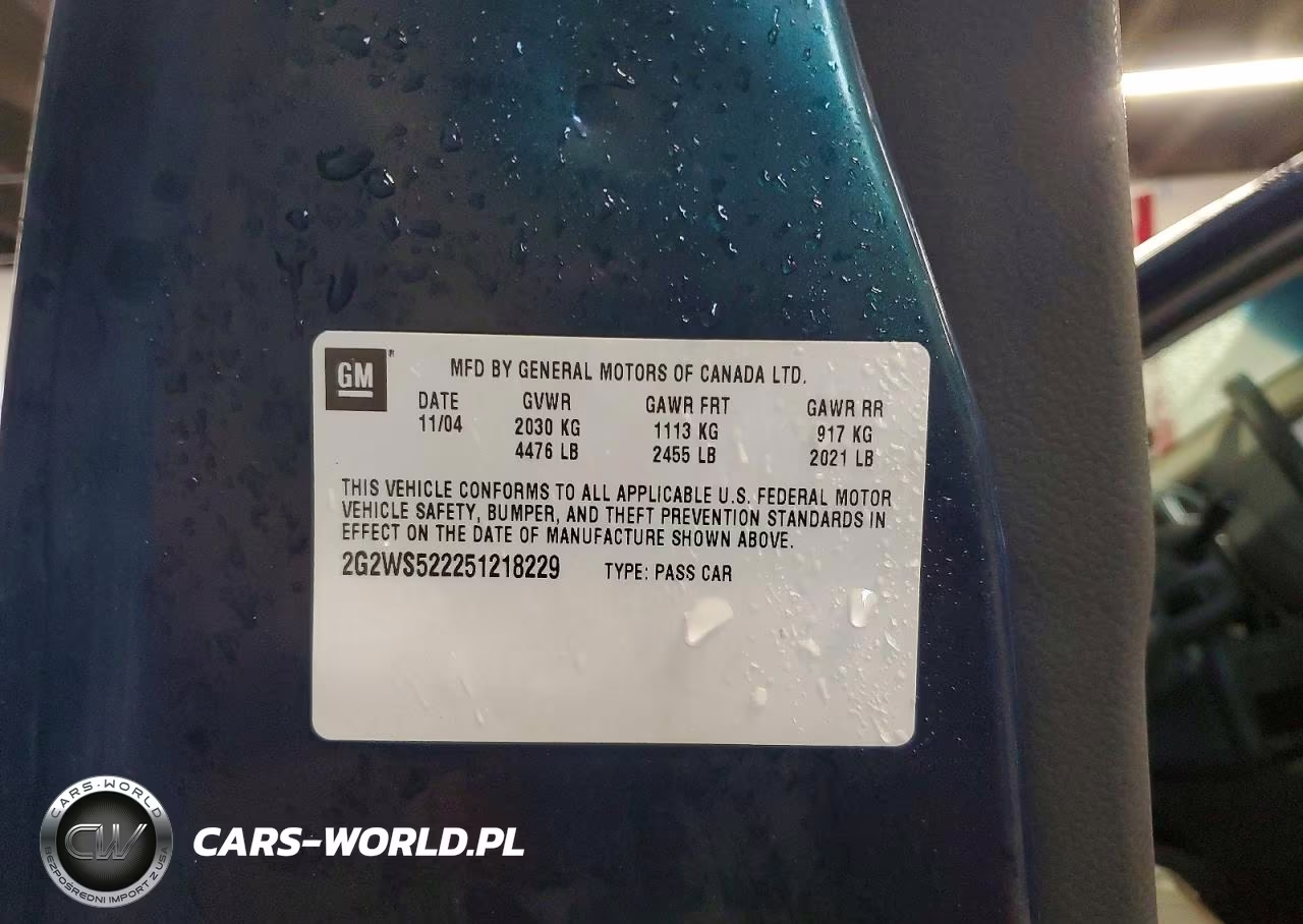 2005 Pontiac Grand Prix Gt VIN:2G2WS522251218229 - 12
