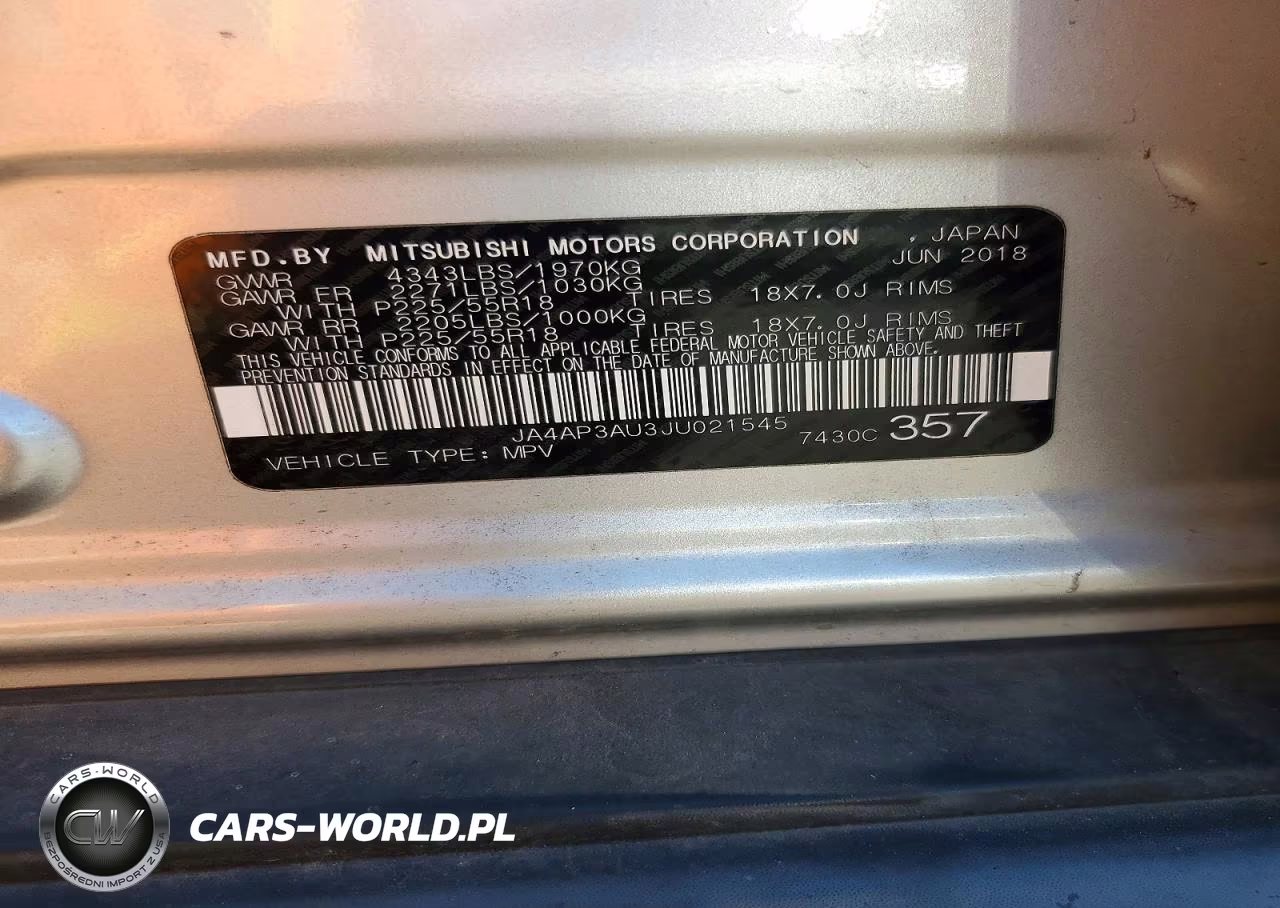 2018 Mitsubishi Outlander Sport Es VIN:JA4AP3AU3JU021545 - 13