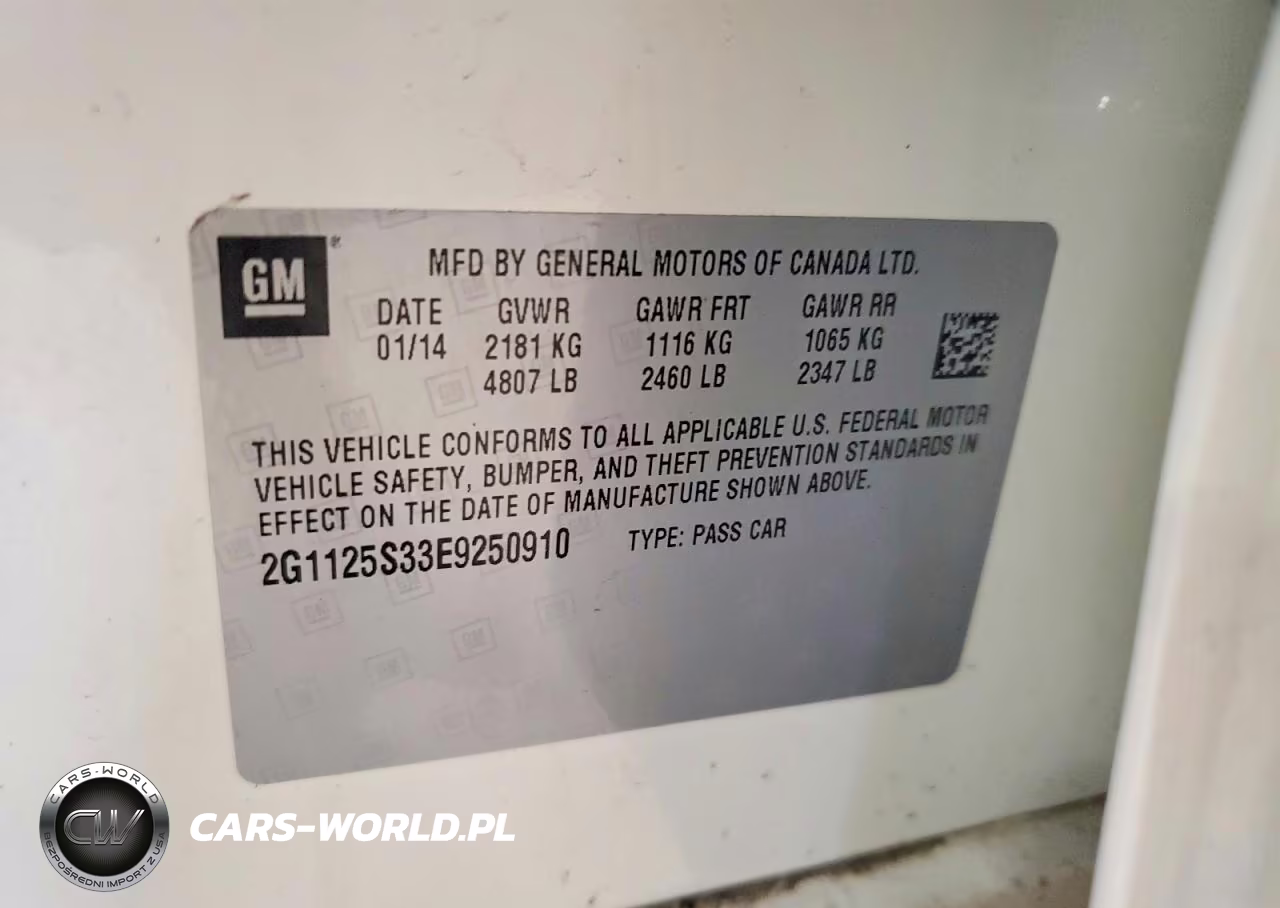 2014 Chevrolet Impala Lt VIN:2G1125S33E9250910 - 12