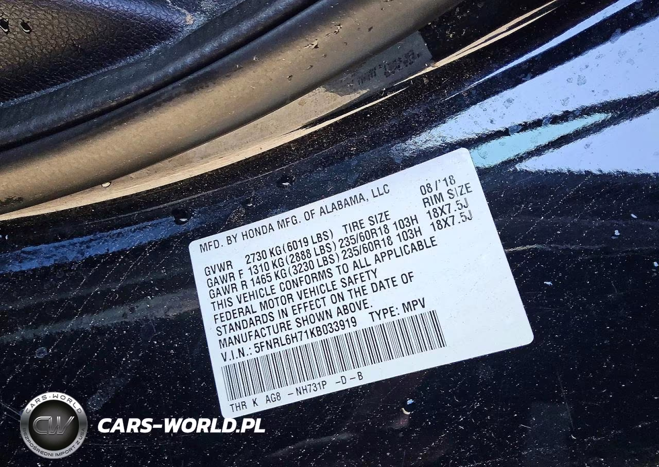 2019 Honda Odyssey Exl VIN:5FNRL6H71KB033919 - 13