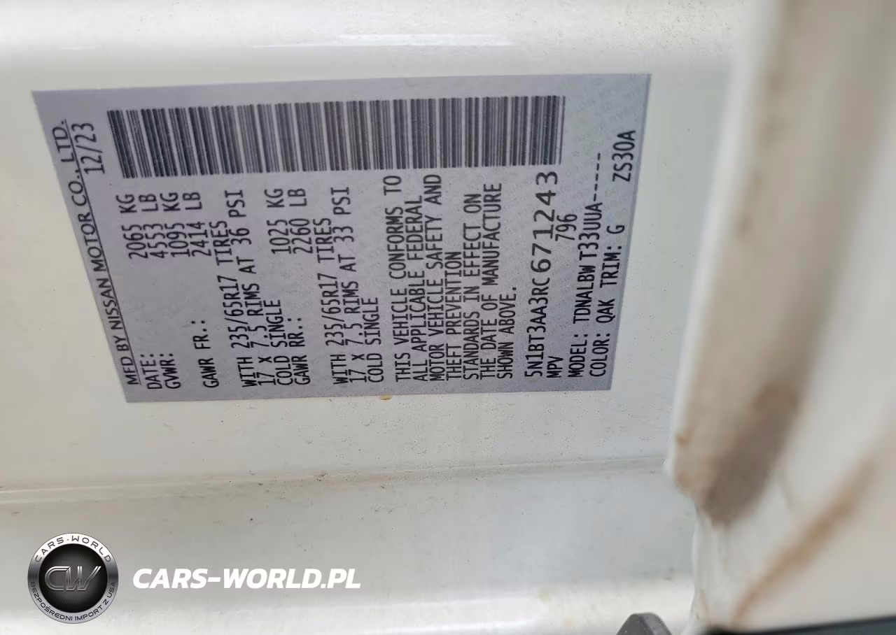 2024 Nissan Rogue S VIN:5N1BT3AA3RC671243 - 13