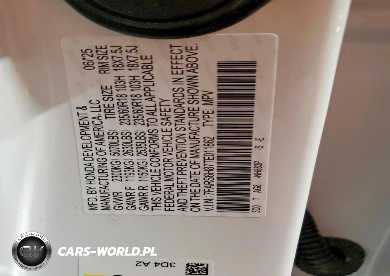2026 Honda Cr-V Sport-L VIN:7FARS6H87TE011862 - 13