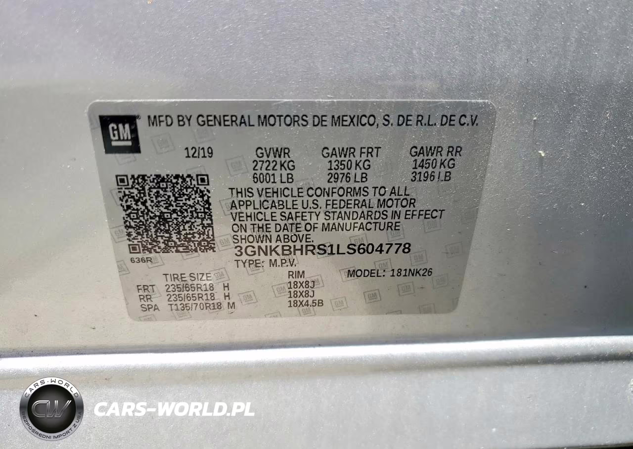 2020 Chevrolet Blazer 2Lt VIN:3GNKBHRS1LS604778 - 13