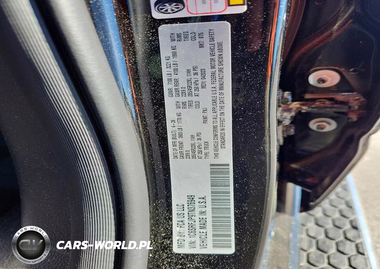 2026 Ram 1500 Laramie VIN:1C6SRFJP9TN376949 - 12