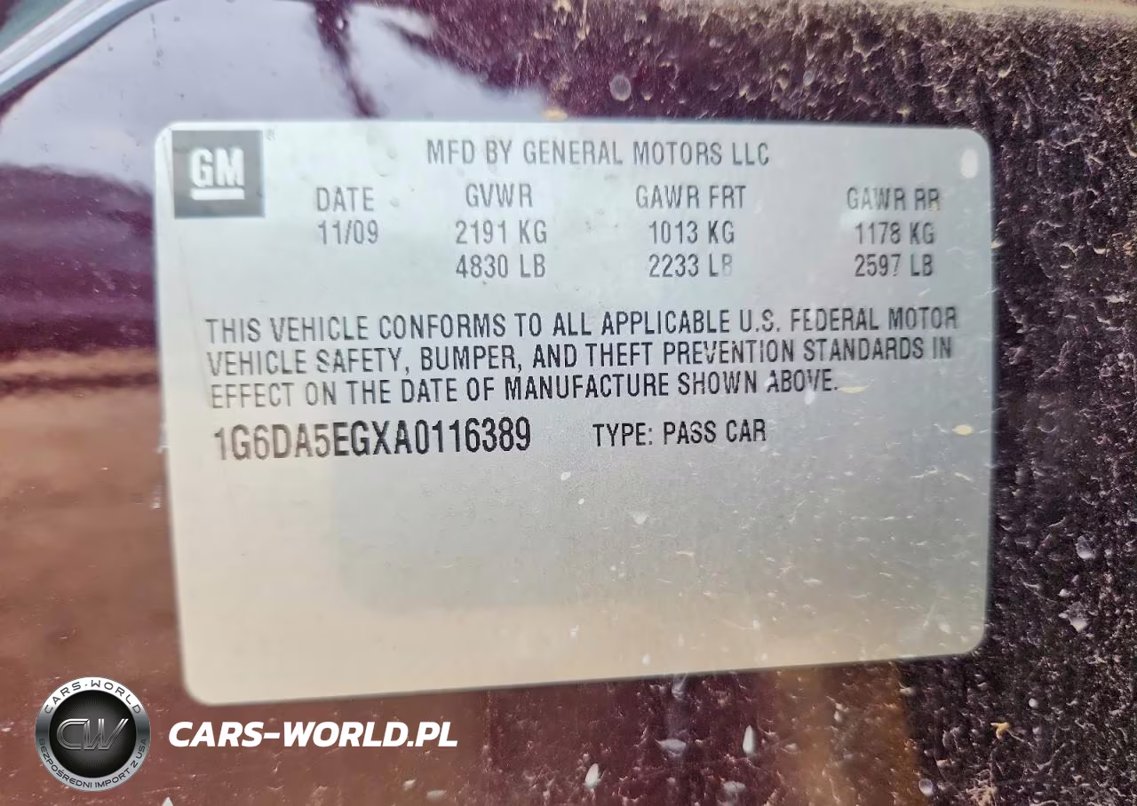2010 Cadillac Cts VIN:1G6DA5EGXA0116389 - 12