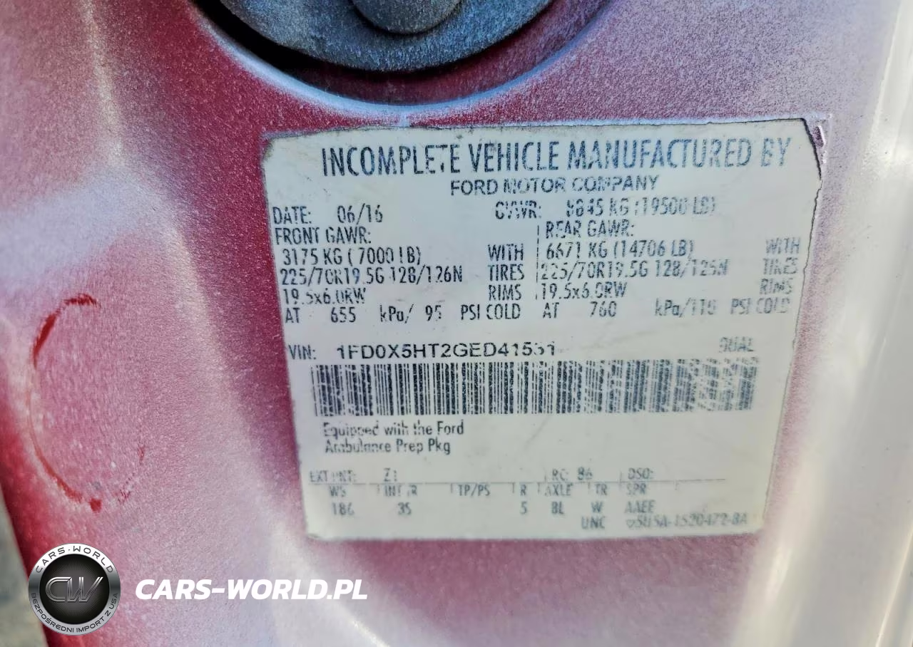 2016 Ford F550 Super Duty VIN:1FD0X5HT2GED41531 - 13
