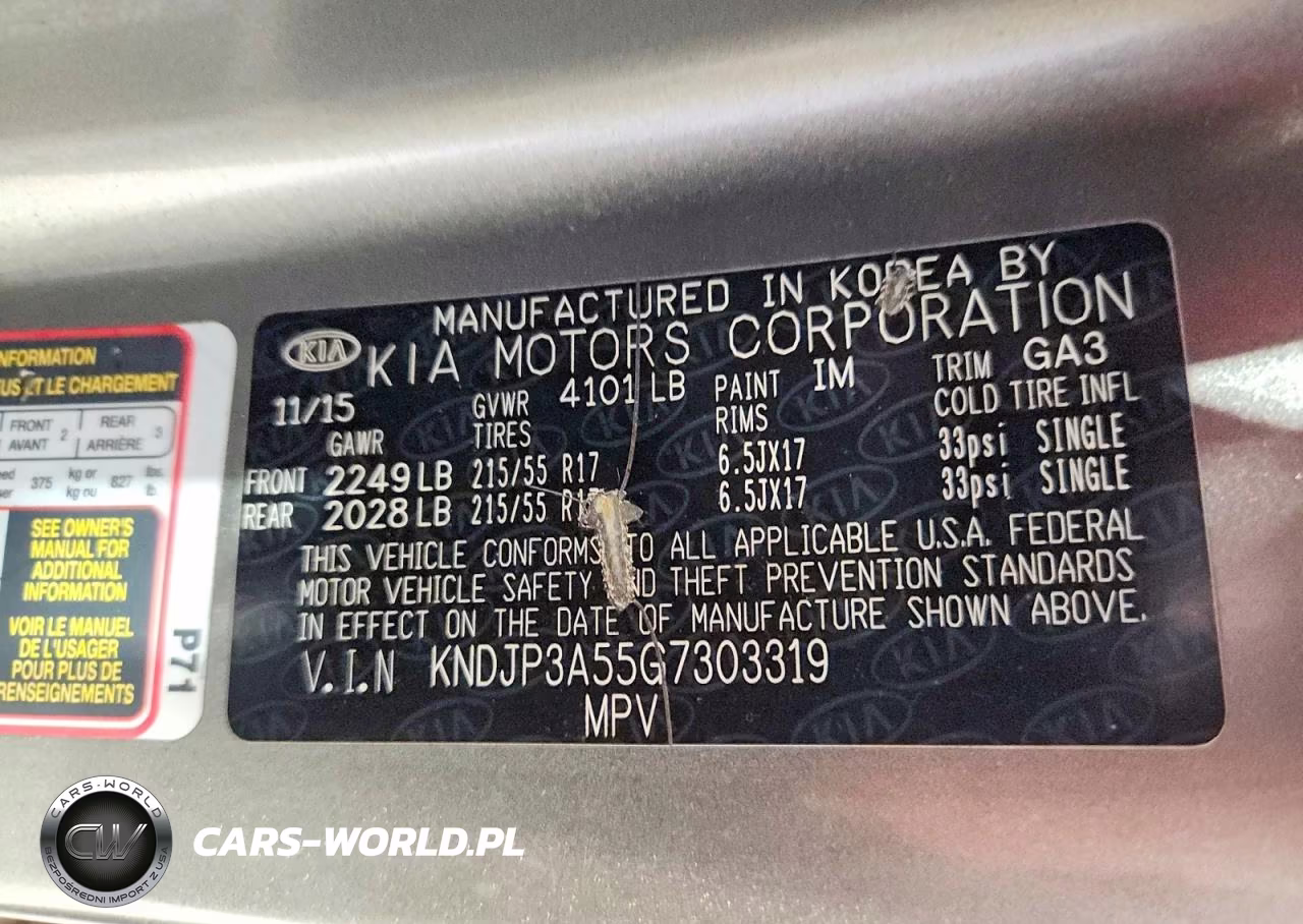 2016 Kia Soul + VIN:KNDJP3A55G7303319 - 13