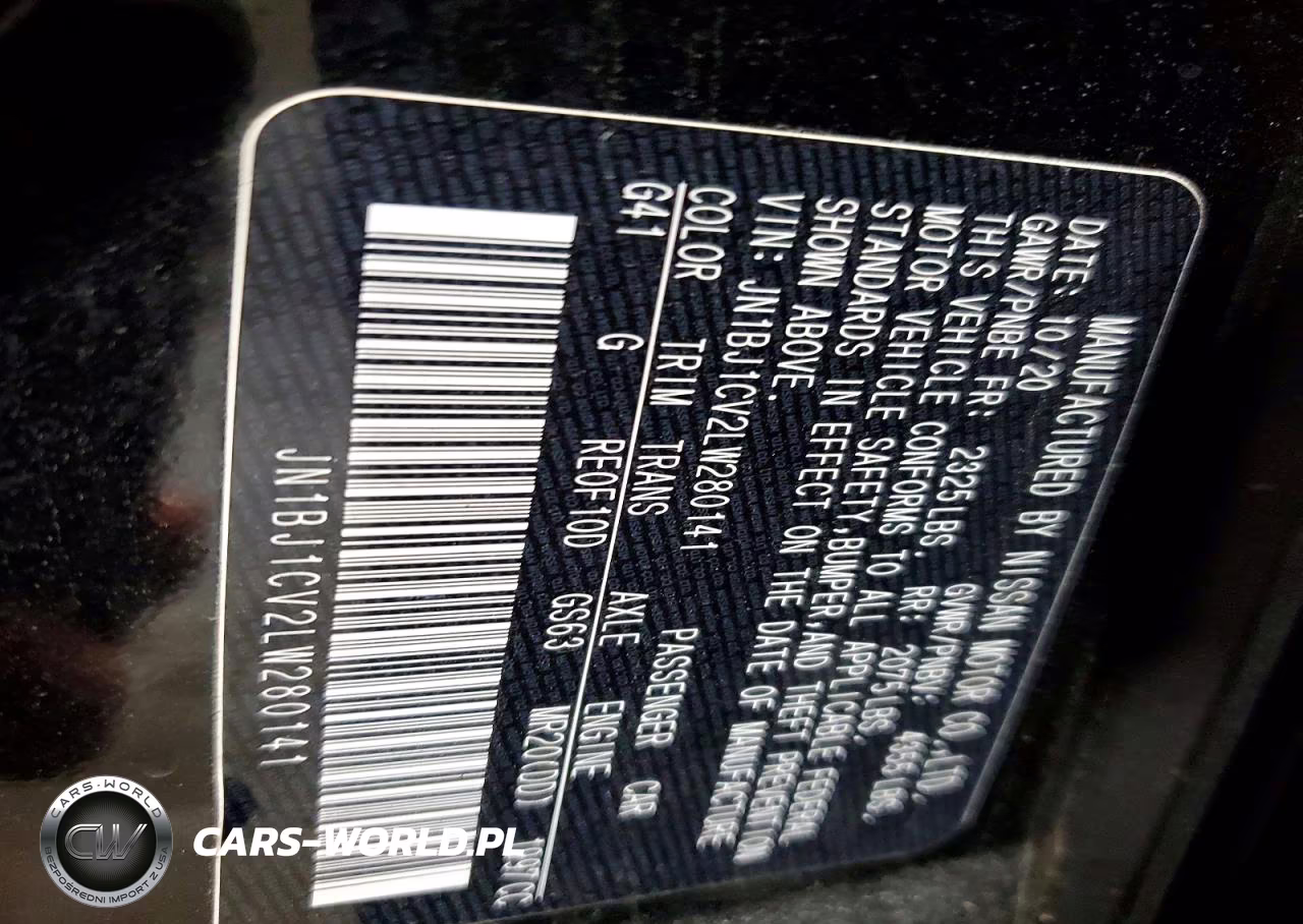 2020 Nissan Rogue Sport S VIN:JN1BJ1CV2LW280141 - 13