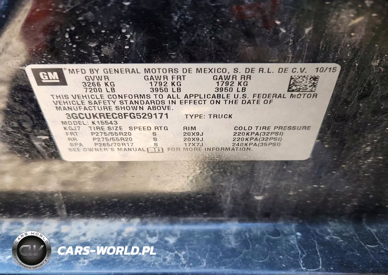 2015 Chevrolet Silverado K1500 Lt VIN:3GCUKREC8FG529171 - 12