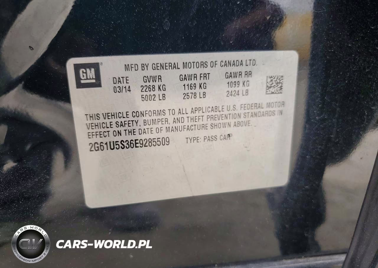 2014 Cadillac Xts VIN:2G61U5S36E9285509 - 12
