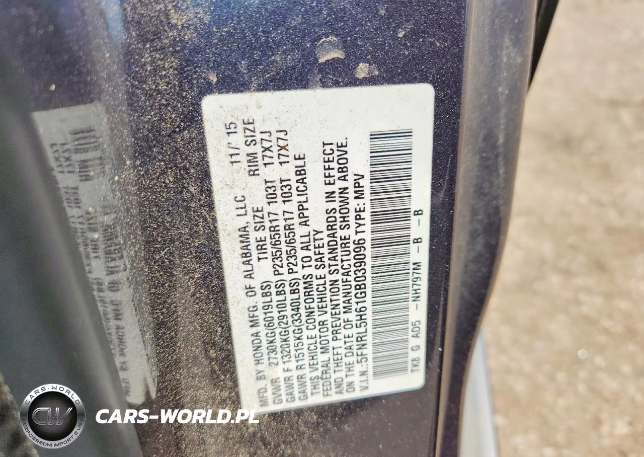 2016 Honda Odyssey Exl VIN:5FNRL5H61GB039096 - 13