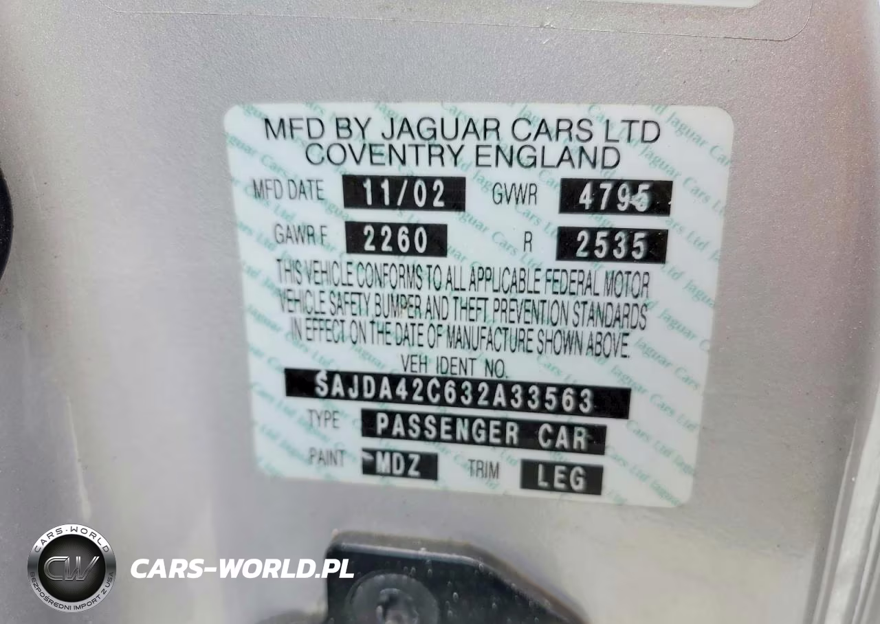 2003 Jaguar Xk8 VIN:SAJDA42C632A33563 - 12