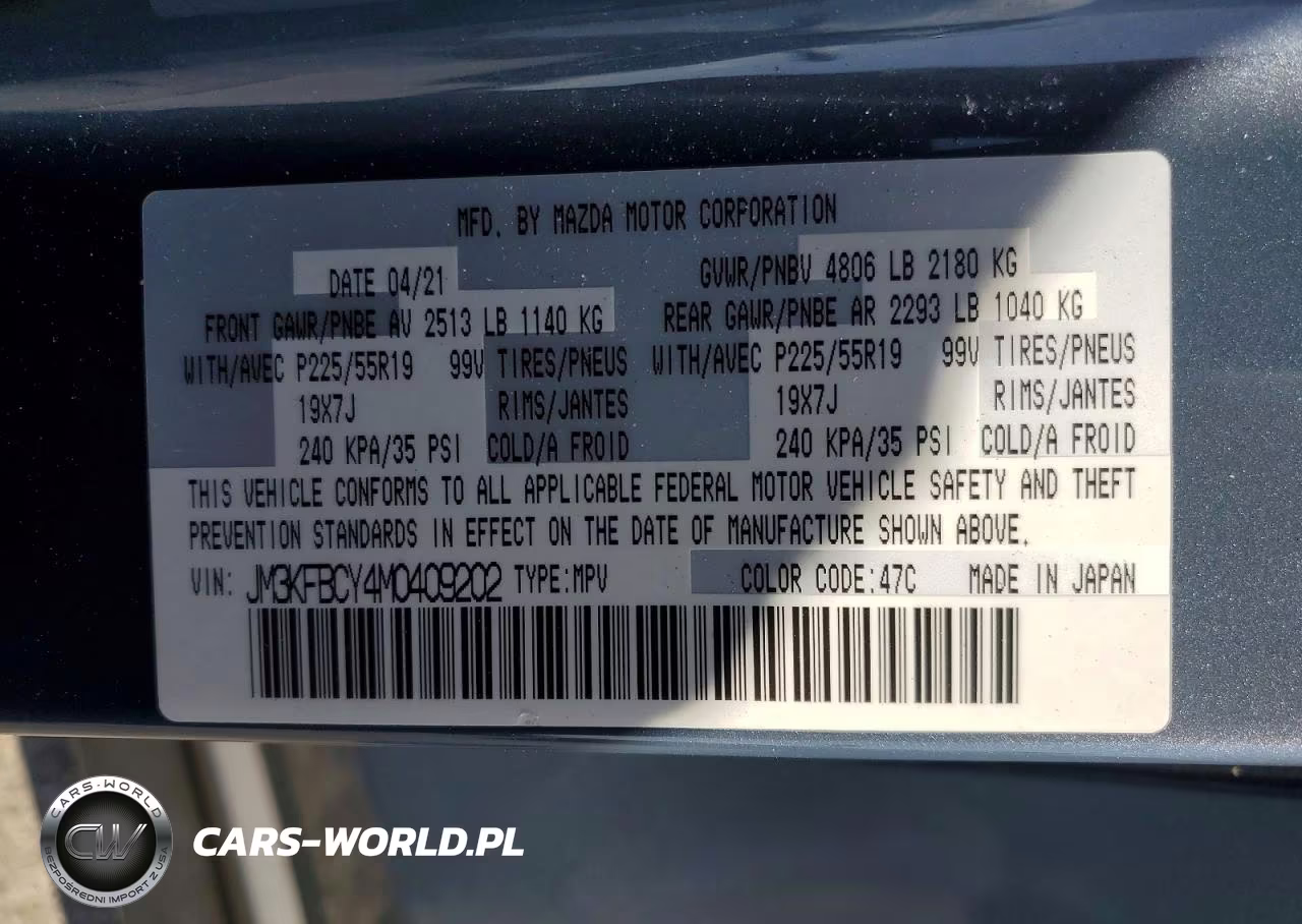 2021 Mazda Cx-5 Carbon Edition VIN:JM3KFBCY4M0409202 - 13