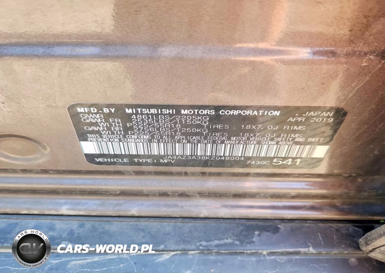 2019 Mitsubishi Outlander Se VIN:JA4AZ3A38KZ048004 - 13