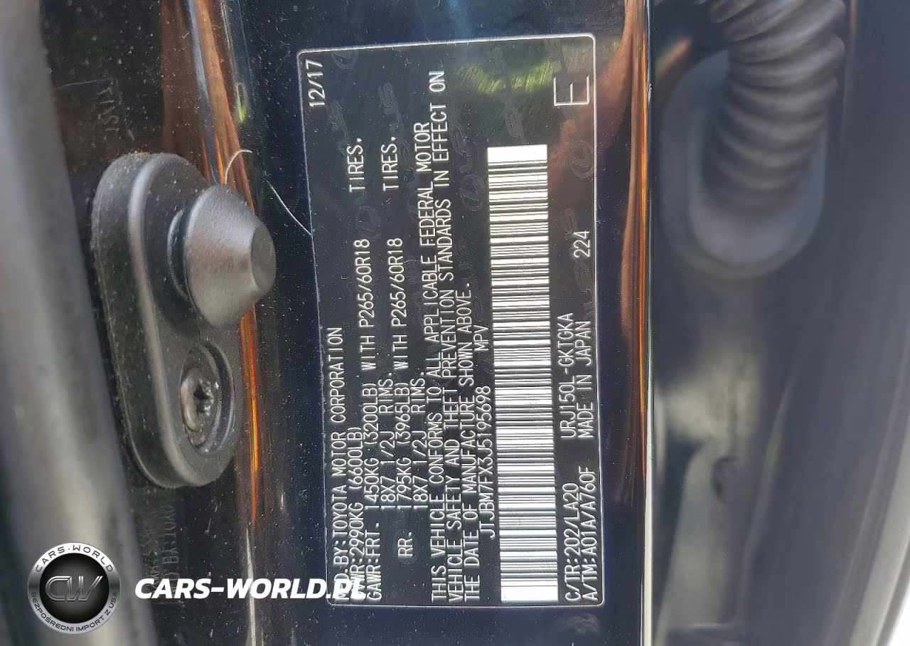 2018 Lexus Gx 460 VIN:JTJBM7FX3J5195698 - 13