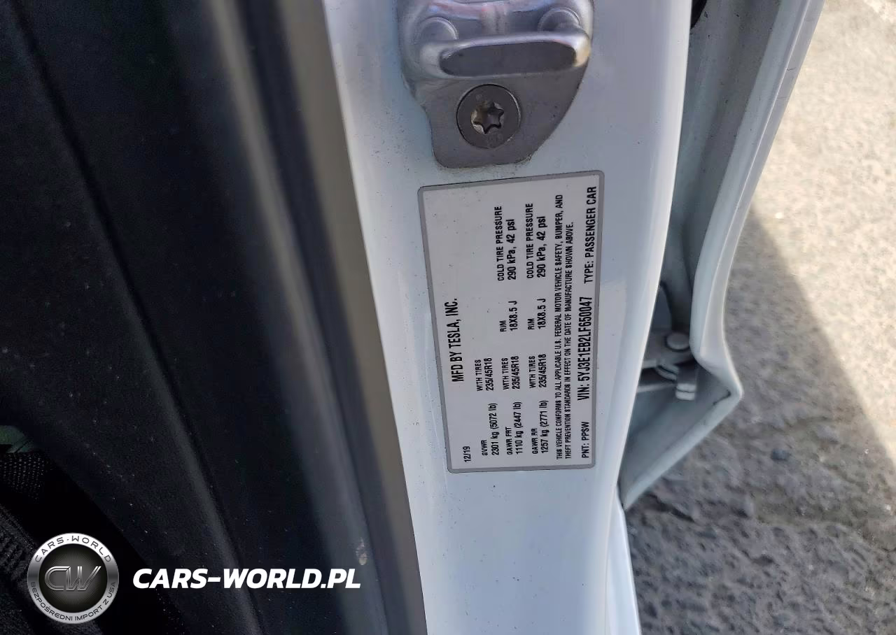 2020 Tesla Model 3 VIN:5YJ3E1EB2LF650047 - 12