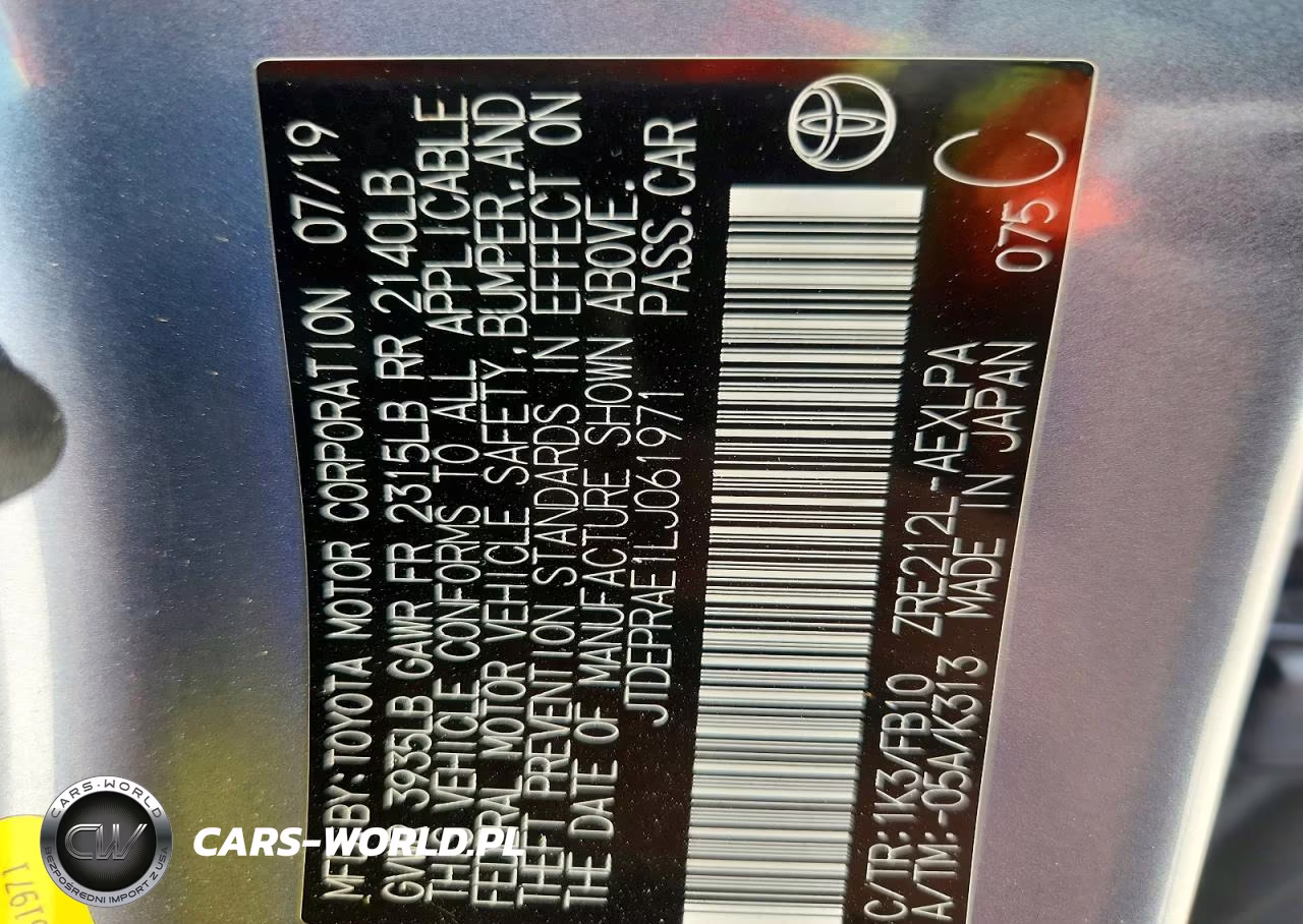 2020 Toyota Corolla Le VIN:JTDEPRAE1LJ061971 - 12