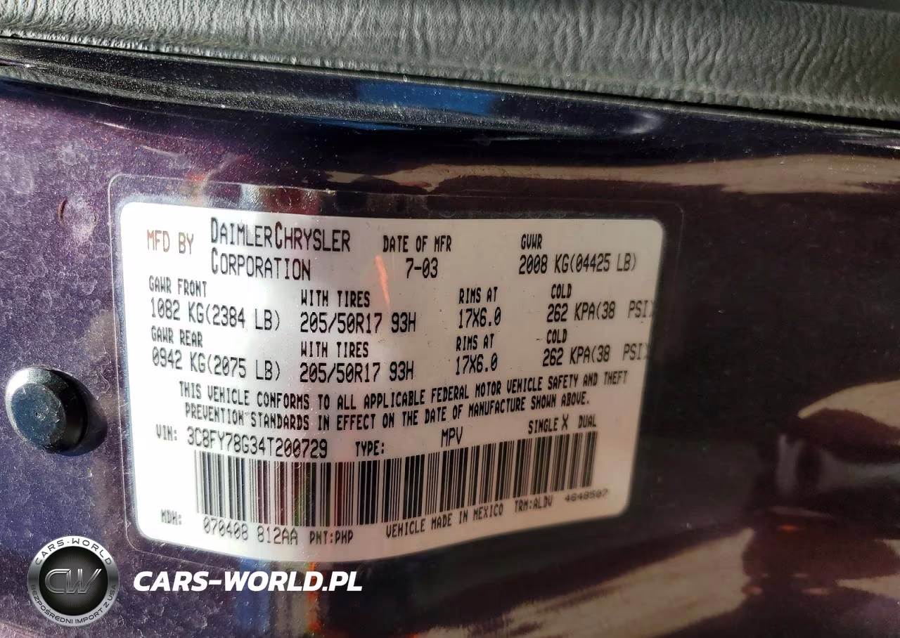 2004 Chrysler Pt Cruiser Gt VIN:3C8FY78G34T200729 - 13