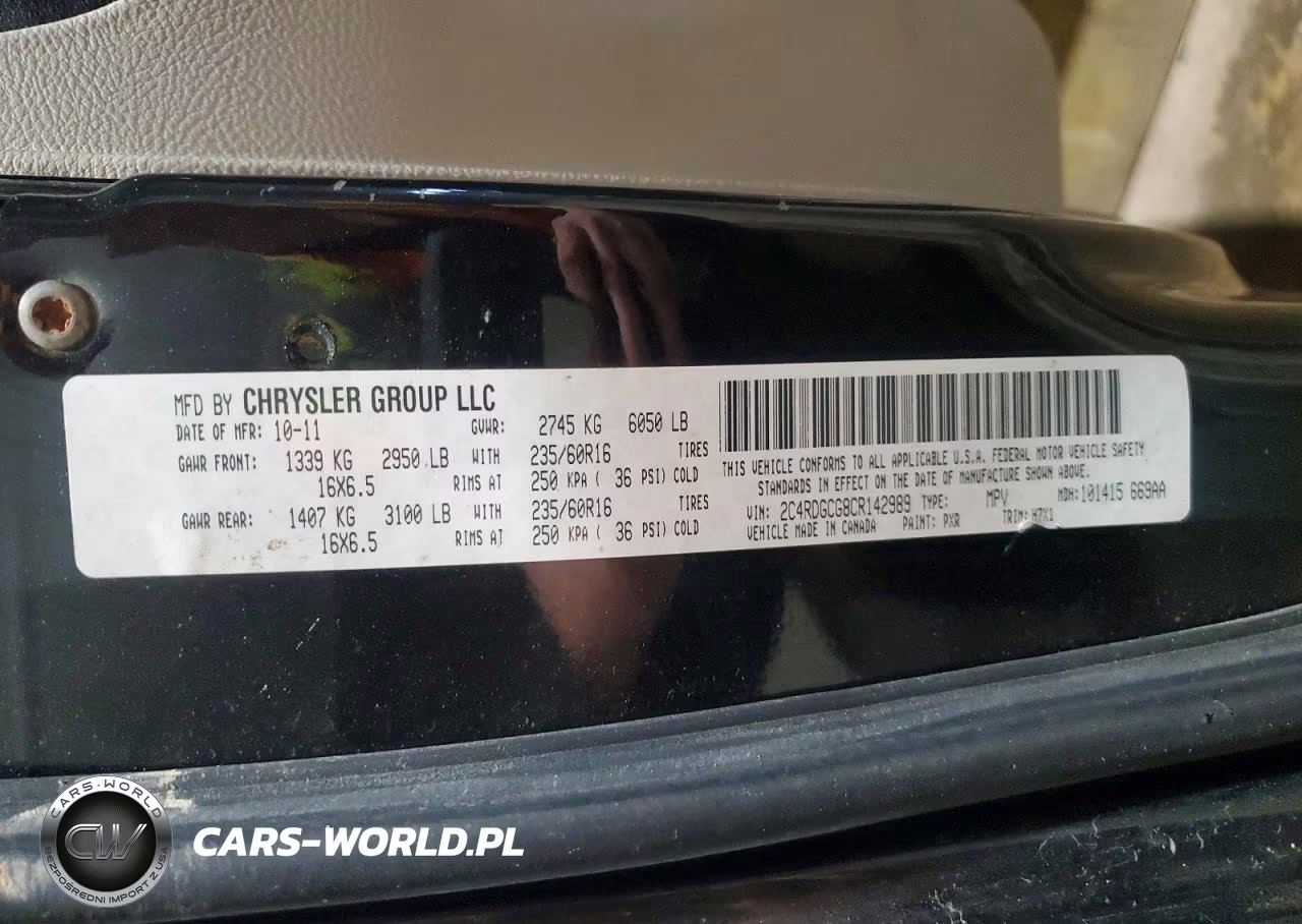 2012 Dodge Grand Caravan Sxt VIN:2C4RDGCG8CR142989 - 13