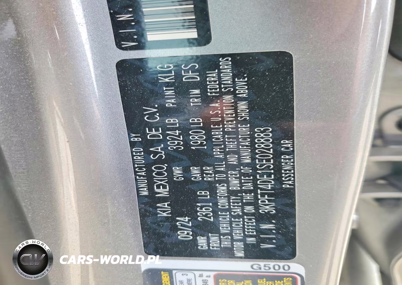 2025 Kia K4 Lxs VIN:3KPFT4DE1SE028883 - 12